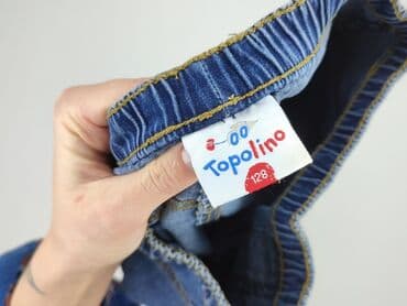 ocieplane legginsy dla dzieci lidl: Spodnie jeansowe, Topolino, 8 lat, 128, stan - Bardzo dobry — 4