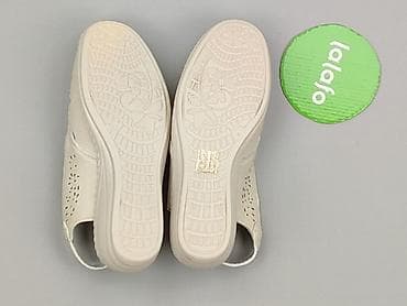 biale klapki sinsay: Sandały damskie, rozmiar 37 — 3