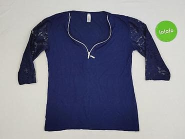 bluzki granatowe: Terranova, Bluzka damska, rozmiar L — 2