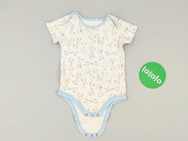 pomaranczowe spodnie dresowe: Body, 6-9 months, 
condition - Good — 2