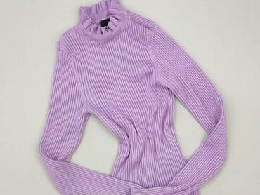 sweter z dodatkiem moheru: Pieces, Golf damski, M — 1