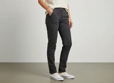 mango bluzki koszulowe: Mango, Spodnie materiałowe damskie, L — 7