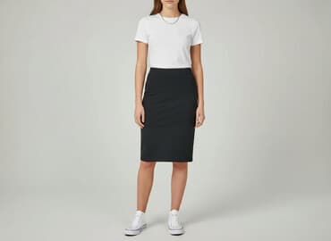 spódniczka jeansowe hm: H&M Basic, Spódnica damska, rozmiar S — 7