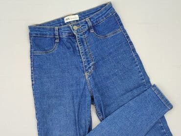 szerokie spodnie jeansowe zara: Zara, Jeansy damskie, rozmiar S — 2