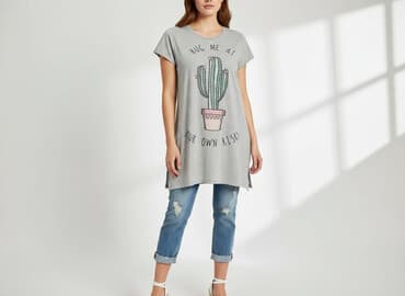 koszulki z śmiesznym napisem damskie: New Look, Women`s tunic, size M — 1