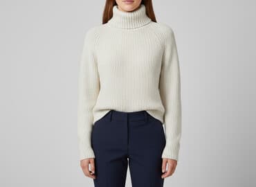 golf bezowy h m: H&M, Women`s golf, size S — 9