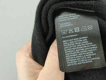 szara bluza z kapturem hm: H&M, Bluza z kapturem damska, rozmiar S — 5