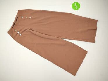 brązowe szerokie spodnie bershka: Spodnie damskie, rozmiar S — 2