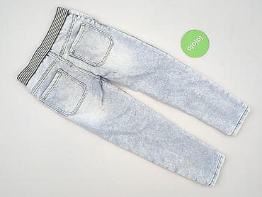 majtki dziewczęce 128: Spodnie jeansowe, Little kids, 7 lat, 122, stan - Idealny — 3