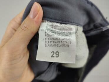szare szerokie jeansy: M.Sara, Spodnie materiałowe damskie, rozmiar S — 5