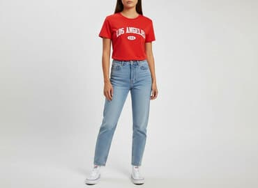 koszulka los angeles na plecach: Shein, T-shirt damski, rozmiar S — 1