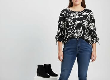 bluzki retro: Betty & Co, Women's blouse, 2XL — 6