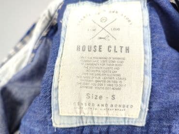 koszula w bialo niebieska krate damska: House, Women`s shirt, size S — 5