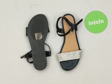 sandały płaskie z kamieniami: Sandals for women, size 37 — 3