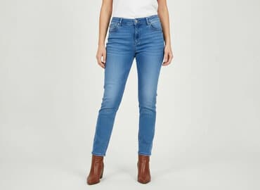 jeans slim mom fit: Jeansy damskie, rozmiar S — 5