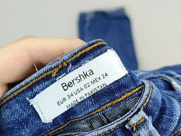 czerwone jeansy h: Bershka, Jeans for women, size XS (EU 34) — 4