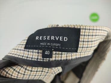 Ubrania damskie: Reserved, Spodnie materiałowe damskie, L — 4