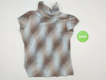 brązowa bluzki z krótkim rękawem: Bluzka damska, rozmiar M — 3