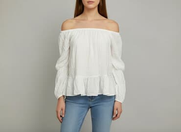 biała sukienki na panieński: Angel, Bluzka damska, rozmiar XS — 7