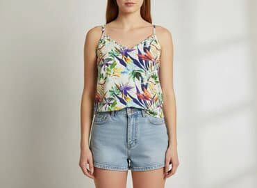 bluzki z printem: Top damski, rozmiar S — 6