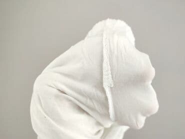 szerokie spodnie do kolan: Material trousers for women, size S — 5