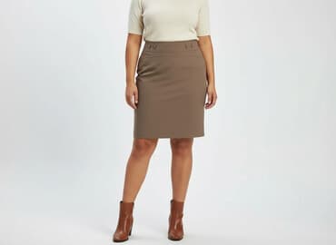 spódnice midi plisowane czarne: Spódnica damska, rozmiar 5XL — 6