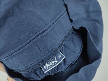 granatowe chinosy damskie: Okay, Spodnie materiałowe damskie, rozmiar M — 5