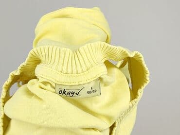 bluzka żółta w czarne paski: Okay, Top damski, rozmiar L — 4