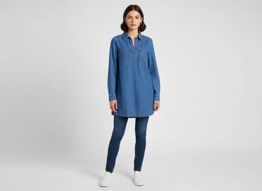 dżinsowa sukienki: Women`s tunic, size M — 1