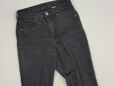 dżinsy z wysokim stanem czarne: Denim, Jeansy damskie, rozmiar S — 1