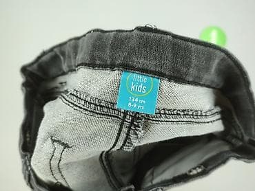 jeansy atomowki: Spodnie jeansowe, Little kids, 9 lat, 128/134, stan - Idealny — 4