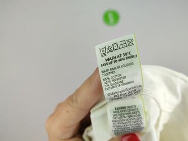 biale szerokie jeansy: Marks & Spencer, Jeansy damskie, rozmiar M — 7