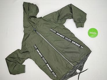 bluzy kizo: Męska kurtka wiatrówka z kapturem, khaki - Lekka — 2