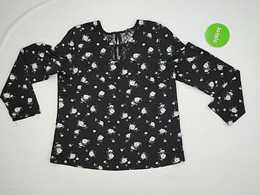 bluzki boho czarne: Peacocks, Bluzka damska, rozmiar L — 3