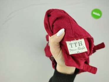 szeroki czerwony pasek do sukienki: Ogrodniczki damskie, XL — 6