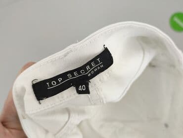 srebrne legginsy: Top Secret, Jeansy damskie, L — 4