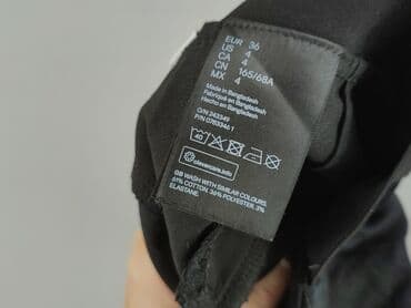 legginsy woskowane wysoki stan: H&M, Spodnie materiałowe damskie, S — 5