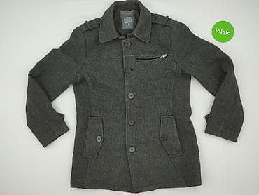 kurtka peruna: Męski płaszcz/kurta CarryFormal, rozmiar L - Kolor: grafitowy melanż — 2