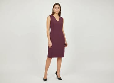 czerwone długie sukienki: Sukienka damska, rozmiar S — 5