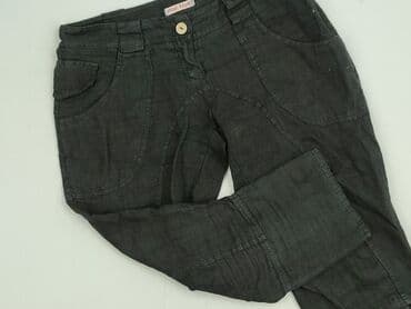 lidl spodnie z lnem: Spodnie 3/4 damskie, L — 1