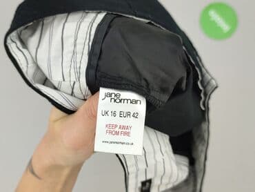 krótkie czarne spodenki materiałowe: Jane Norman, Szorty damskie, rozmiar XL — 5