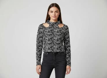 bluzki z printem: Sinsay, Top damski, rozmiar S — 6