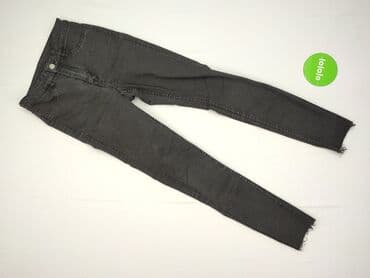 czarne jeansy z wysokim stanem: Jeansy damskie, rozmiar XS — 3