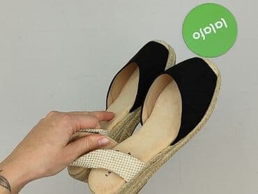 espadryle na koturnie klapki: Sandały damskie, 38 — 5