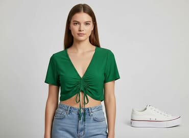 stroje kąpielowe dwuczęściowe wysokie majtki: Top damski, rozmiar S — 6