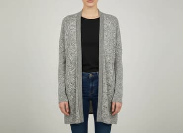 buty na koturnie z futerkiem: F&F, Kardigan damski, rozmiar M — 7