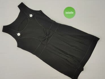 czarna sukienka z przezroczystymi rękawami: Women`s dress, size S — 3