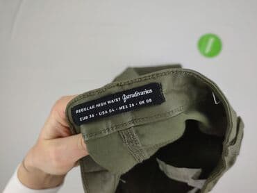 klapki z zapiętkiem: Stradivarius, Spodnie materiałowe damskie, S — 4