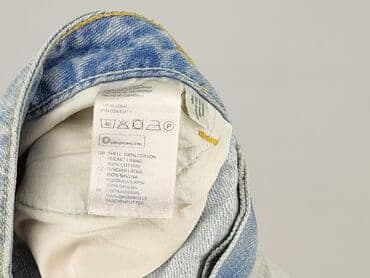 krótkie jeansowe spodenki z wysokim stanem podarte: H&M, Szorty damskie, rozmiar M — 6