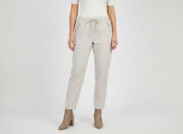 biale spodnie dresowe mohito: Mohito, Material trousers for women, size M — 1